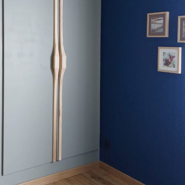 Ash wardrobe-door handles